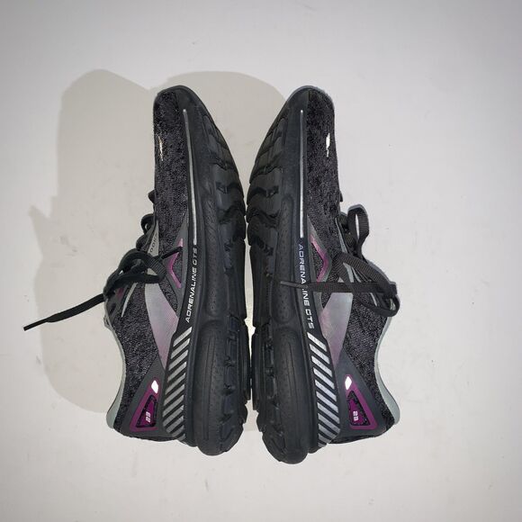 Brooks Adrenaline GTS 23 Shoes Womens Size 9 Black Gray Purple Running Sneakers - Picture 8 of 9